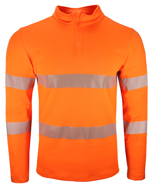 Zip-Sweatshirt TAPIO Dual-Stretch HiVis orange